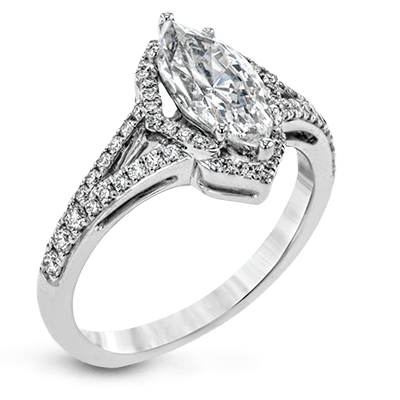 Marquise and Halo Engagement Ring EFR1686