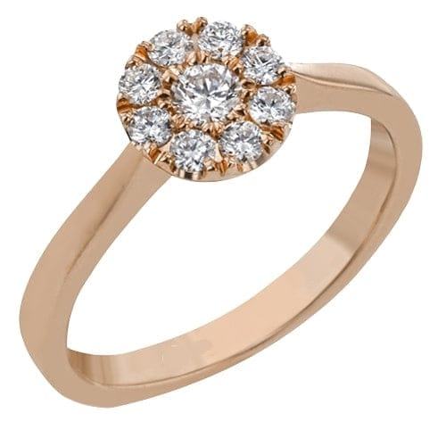 Flower style Engagement Ring EFR131