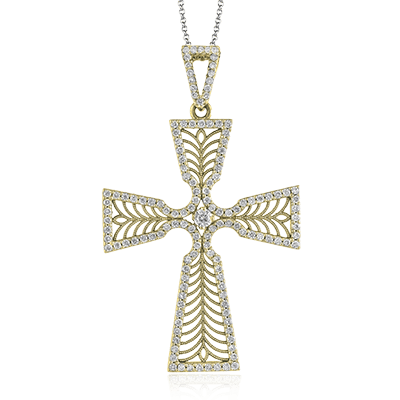 Vintage Vixen Cross Pendant EFP397