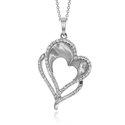 Mother Of Pearl Heart Pendant EFP927