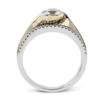 Bazel set Engagement Ring EFR1048