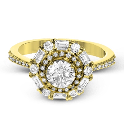 The Halo Crown Engagement Ring EFR1376