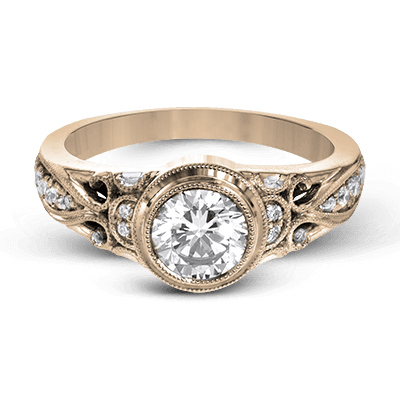 Bazel Style Engagement Ring EFR1397