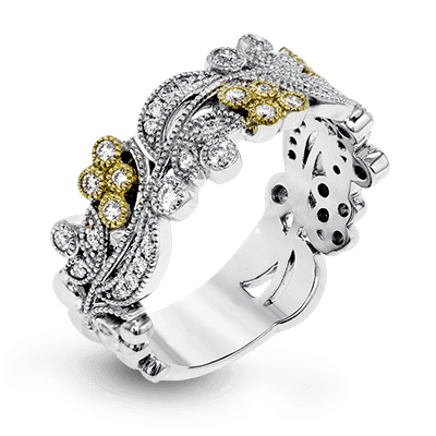 Modern Floral Right Hand Ring EFR1398