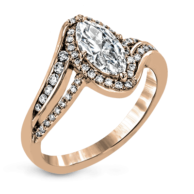 The Halo Marquise Engagement Ring EFR1683