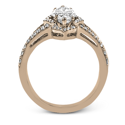 Marquise and Halo Engagement Ring EFR1686