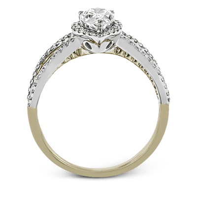 Pear Shape and Halo Engagement Ring EFR1693