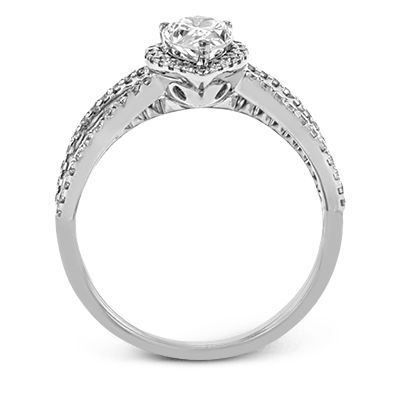 Pear Shape and Halo Engagement Ring EFR1693