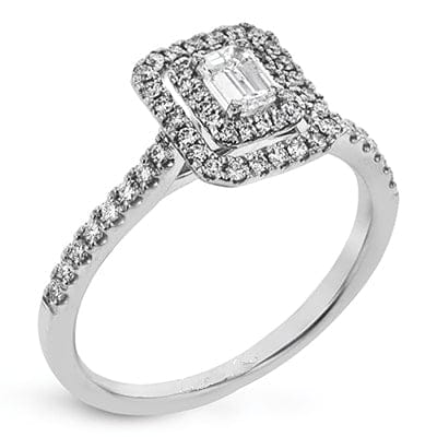 Delicate Emerald-cut Center Engagement Ring EFR1863