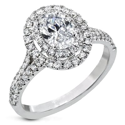 The Halo Oval Center Engagement Ring EFR2149