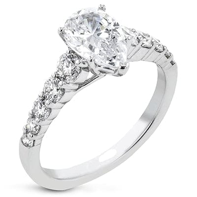 The Solitaire Pear shape Center Engagement Ring EFR2301