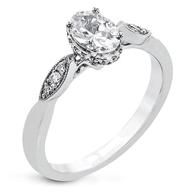 The Under Halo Oval Center Engagement Ring EFR2333