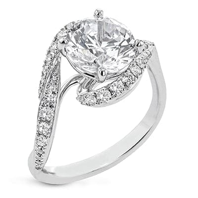 The Halo Twisted Engagement Ring EFR2345