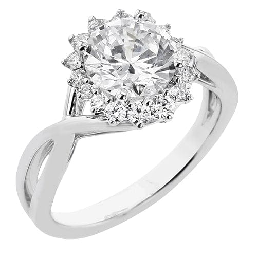 The Flower style Eternity Engagement Ring EFR2370