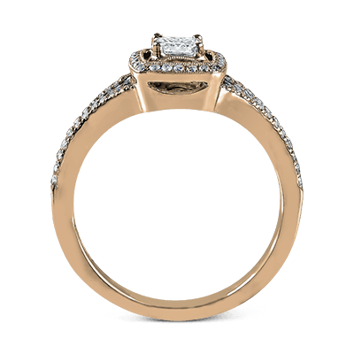 Halo Princess Engagement Ring EFR352