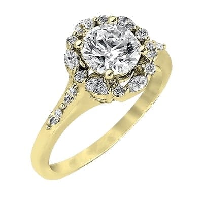 The Flower Halo Engagement Ring EFR908
