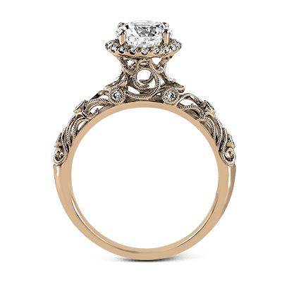 The Halo floral  Engagement Ring EFR924